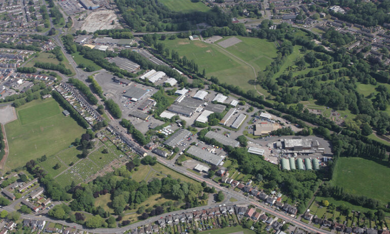 Court Road Ind Est Aerial